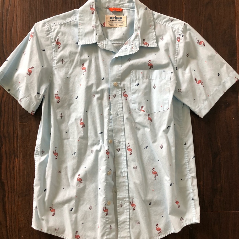 Boys Short Sleeve Button Up